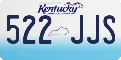 KY license plate 522JJS