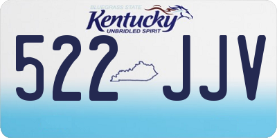 KY license plate 522JJV