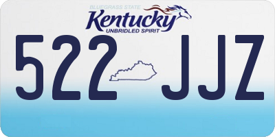 KY license plate 522JJZ