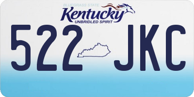 KY license plate 522JKC
