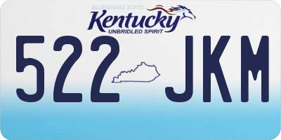 KY license plate 522JKM