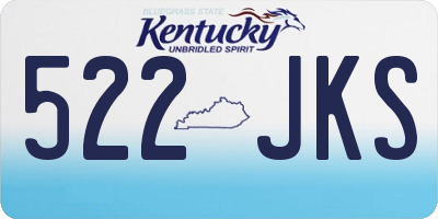 KY license plate 522JKS