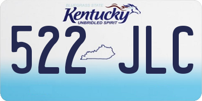 KY license plate 522JLC