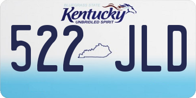 KY license plate 522JLD