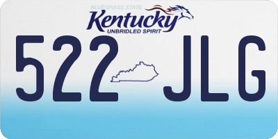 KY license plate 522JLG
