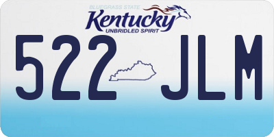 KY license plate 522JLM