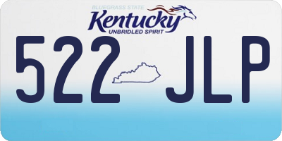 KY license plate 522JLP
