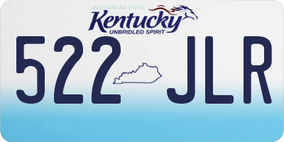 KY license plate 522JLR