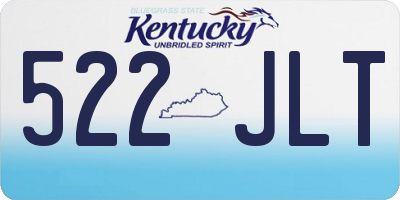 KY license plate 522JLT