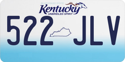 KY license plate 522JLV