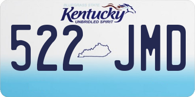 KY license plate 522JMD