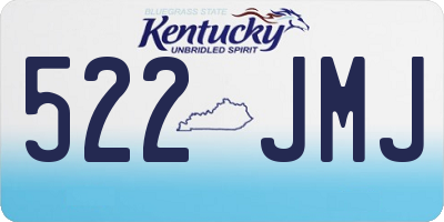 KY license plate 522JMJ
