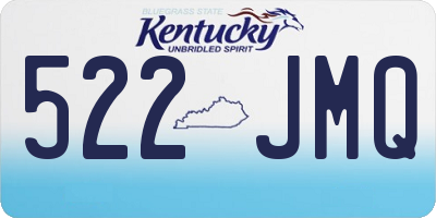 KY license plate 522JMQ