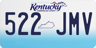 KY license plate 522JMV