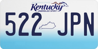 KY license plate 522JPN
