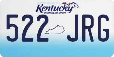 KY license plate 522JRG