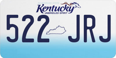 KY license plate 522JRJ
