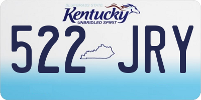KY license plate 522JRY