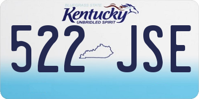 KY license plate 522JSE