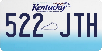 KY license plate 522JTH