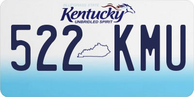 KY license plate 522KMU