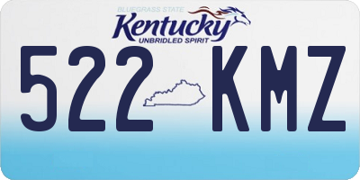 KY license plate 522KMZ