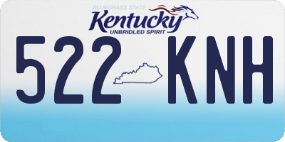 KY license plate 522KNH