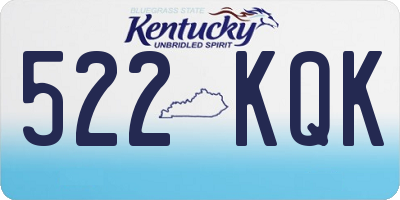 KY license plate 522KQK