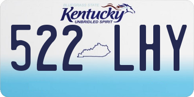 KY license plate 522LHY