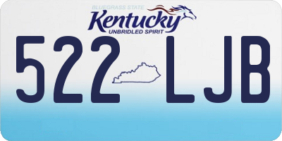 KY license plate 522LJB