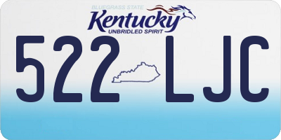 KY license plate 522LJC