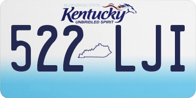 KY license plate 522LJI