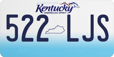 KY license plate 522LJS