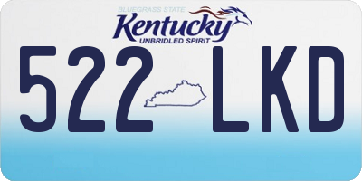 KY license plate 522LKD