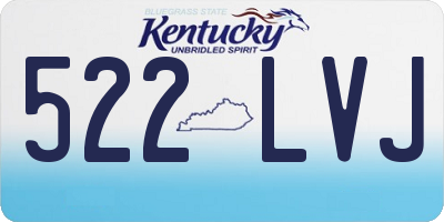 KY license plate 522LVJ
