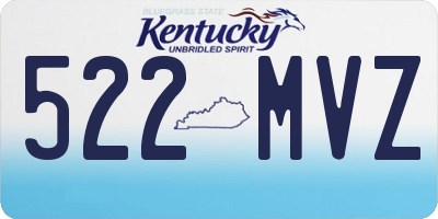 KY license plate 522MVZ