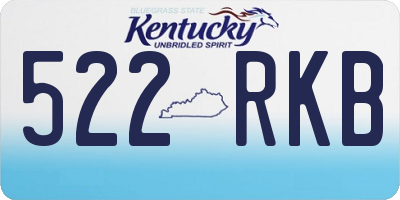 KY license plate 522RKB