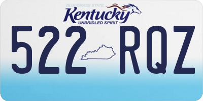 KY license plate 522RQZ