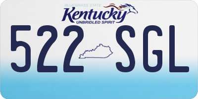 KY license plate 522SGL