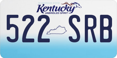 KY license plate 522SRB