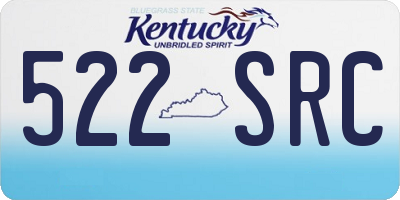 KY license plate 522SRC