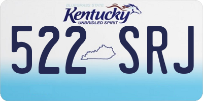 KY license plate 522SRJ
