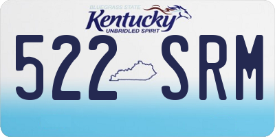 KY license plate 522SRM