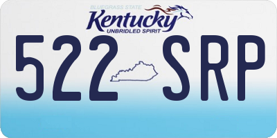 KY license plate 522SRP