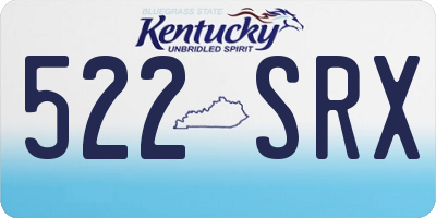 KY license plate 522SRX