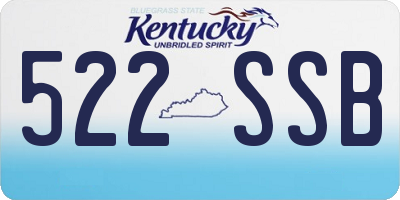 KY license plate 522SSB
