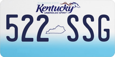 KY license plate 522SSG