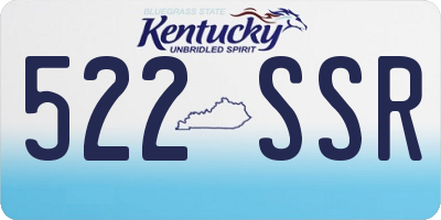 KY license plate 522SSR