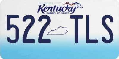 KY license plate 522TLS