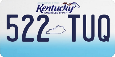 KY license plate 522TUQ